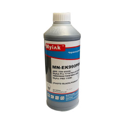 Чернила для  EPSON St Pro 4880, 7890, 3880, 9700, 7880, 7700, 9890, 4900, 3800, 7900, 9900, 9880, 11880, 4450, R3000, R2880, SureColor SC-T3200, T3000, T5200, T5000, T7200, T7000, P6000, P8000, P7000, P9000, P5000 (1л, photo black Pigment) EK990PBK MyInk