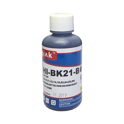 Чернила для HP ( 84) HP Designjet30/30n/90/90r/90gp/130 C5016A (100мл,black, Dye) HI-BK21-B MyInk