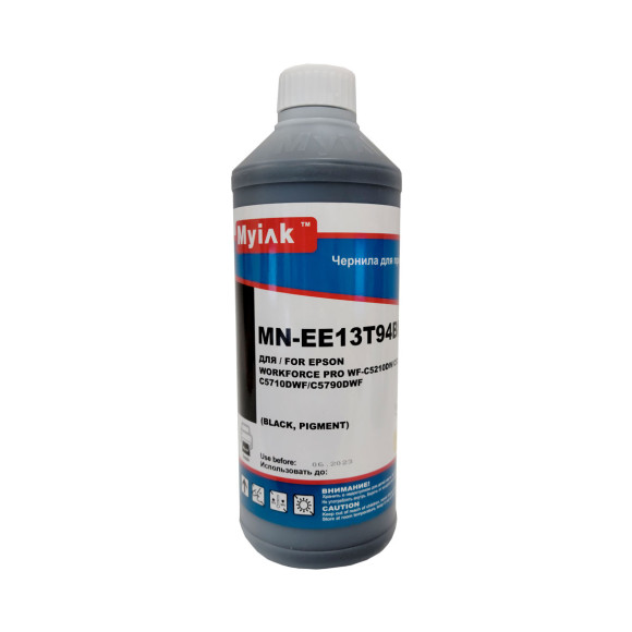 Чернила для epson (t9451) workforce wf-c5290dw/c5790dwf (1л, black, pigment)  ee13t94bk  myink