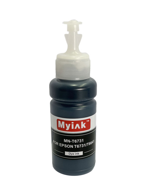Чернила для EPSON (T6731/T6641) L100/ L200/L800/ L805/ L1800 (70мл, контейнер, black, Dye) MN- T6731 MyInk
