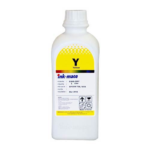 Чернила для EPSON (T0814/T0824/T0804) St Photo R270/390/RX590/T50/P50 (1л, yellow, Dye) EIM-290Y  Ink-Mate