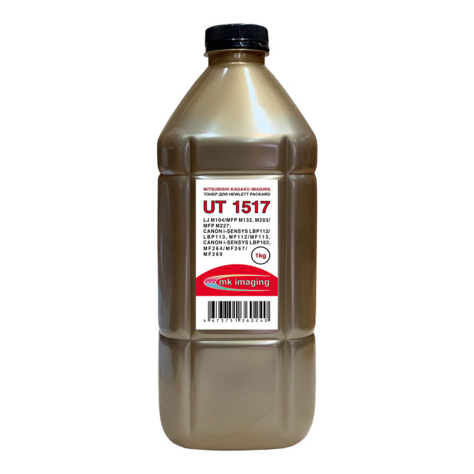 Тонер для HP Универсал тип UT 1517 (фл,1кг,MITSUBISHI/MKI) Gold ATM