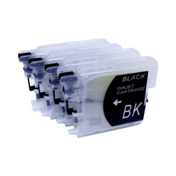 Набор картриджей ПЗК LC39/985 для Brother DCP-315/125/515/MFC-J220/265/410 4шт (БЕЗ ЧЕРНИЛ) Yuxunda