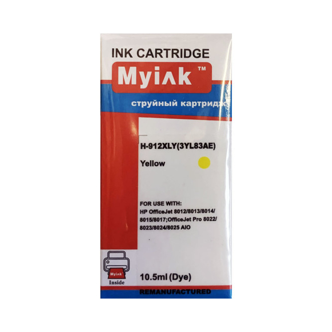 Картридж для (912XL) HP OfficeJet 8013/8023 3YL83AE Yellow  MyInk