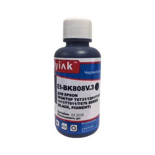 Чернила для EPSON (T0731/T0711/T0921) St C67/91/CX3700/4300/ T40/TX550/S22/SX125 (100мл, black,Pigment) EI-BK808 V3. EverBrite™ MyInk