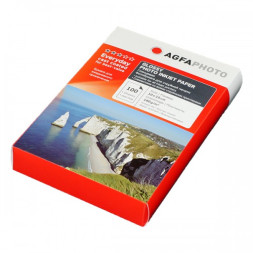 Фотобумага для струйной печати глянцевая 4R(10x15), 180 г/м2 ,100л,коробка AGFA