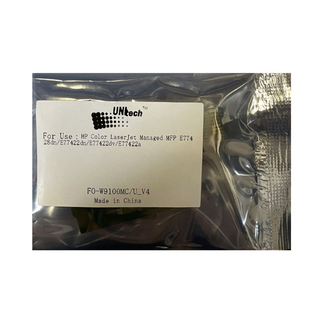 Чип к-жа HP LJ Managed MFP E77428/ E77422 (25K, шлейф) W9100MC black  UNItech(Apex)