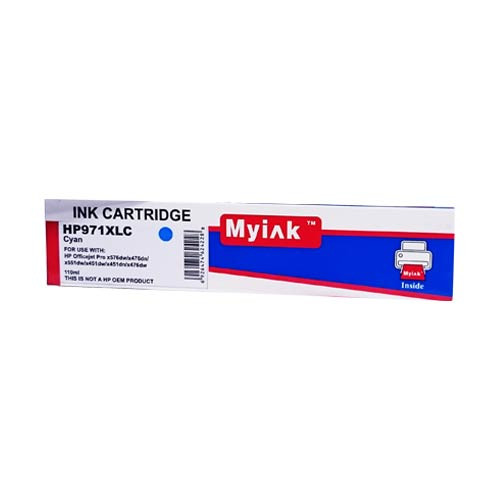 Картридж для (971XL) HP OfficeJet Pro X451/476/551/576 CN626AE Cyan (110ml, Pigment) MyInk