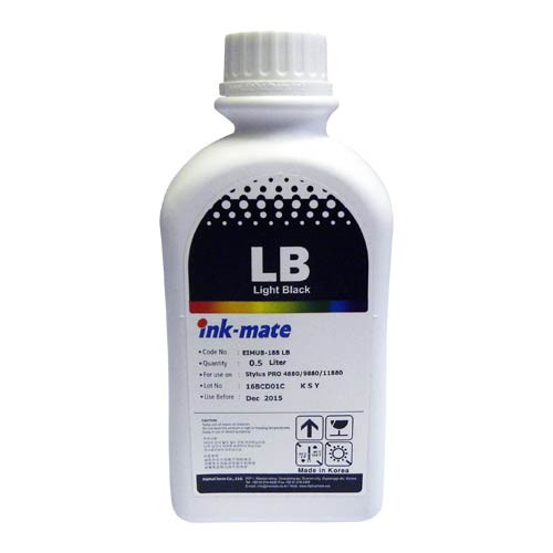 Чернила для EPSON (T6057) St Pro 4880 (500мл, light black,Pigment) EIM-188LB Ink-Mate