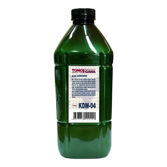Тонер для SAMSUNG Универсал тип KDM-04 (фл,750,TOMOEGAWA) Green Line