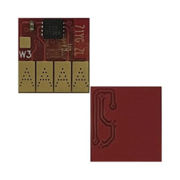 Чип для СНПЧ и ПЗК (711) HP Designjet T120/520 yellow (without ink level) UNItech(Apex)