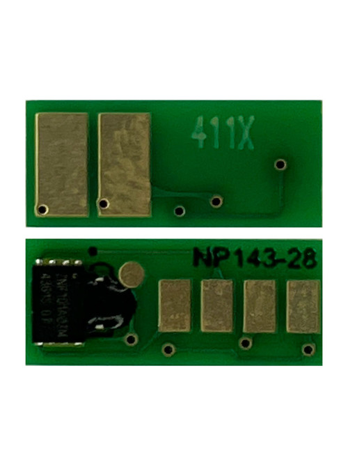 Чип к-жа HP Color LJ M452/ M477 (5K,OEM Size,Green) CF411X cyan  UNItech(Zhono)