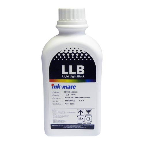 Чернила для EPSON (T6059) St Pro 4880 (500мл, light light black,Pigment) EIM-188LLB Ink-Mate