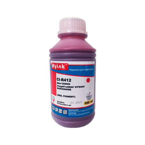 Чернила для CANON (PFI-706R) imagePROGRAF iPF9400/9400S/8400/8400S (500мл,red,Pigment) MyInk
