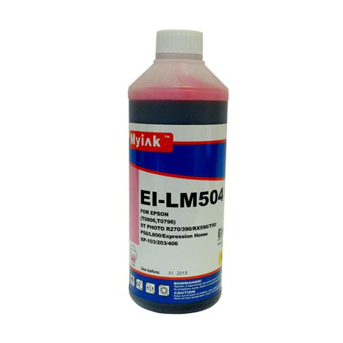 Чернила для EPSON (T0816/T0826/T0806) St Photo T10/T50/P50/R200/R270/RX590 (1л,light magenta Dye) EI-LM504 Gloria™ MyInk