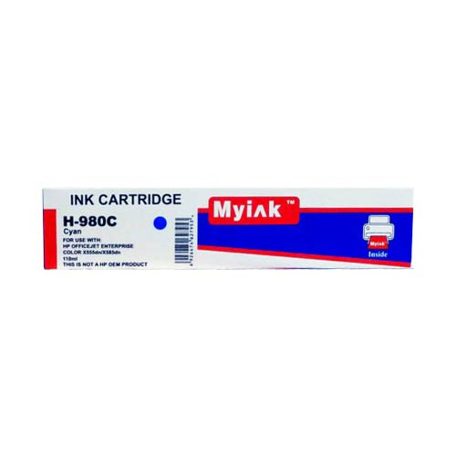 Картридж для (980) HP OfficeJet Enterprise X555/585 (D8J07A) Cyan MyInk