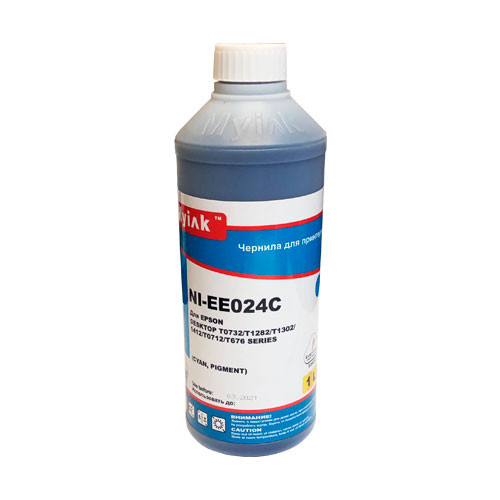 Чернила для EPSON (T0732/T0712/T0922) St C67/91/CX3700/4300/ T40/TX550/S22/SX125 (1л,cyan,Pigment) EE024C MyInk