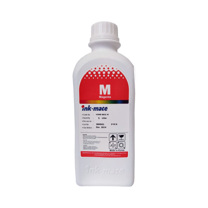 Чернила для HP (10) C4843A, (11) C4837A, (13) C4816A Business inkjet 3000/1100/2230/Designjet 100/500/800 (1л, magenta,Dye) HIM-960M Ink-Mate