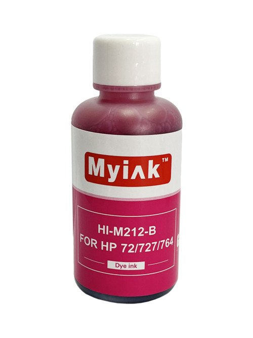 Чернила для (HP 72, HP 727, HP 764) C9372A (100мл,magenta, Dye) HI-M212-B Gloria™ MyInk