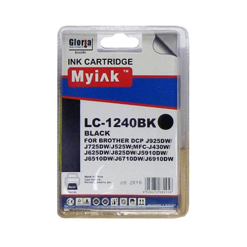 Картридж для Brother MFC-J6510/6710/6910 (LC1240BK) Black (16,6ml, Pigment) MyInk