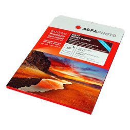 Фотобумага для струйной печати матовая А4, 130 г/м2, 50л, коробка AGFA