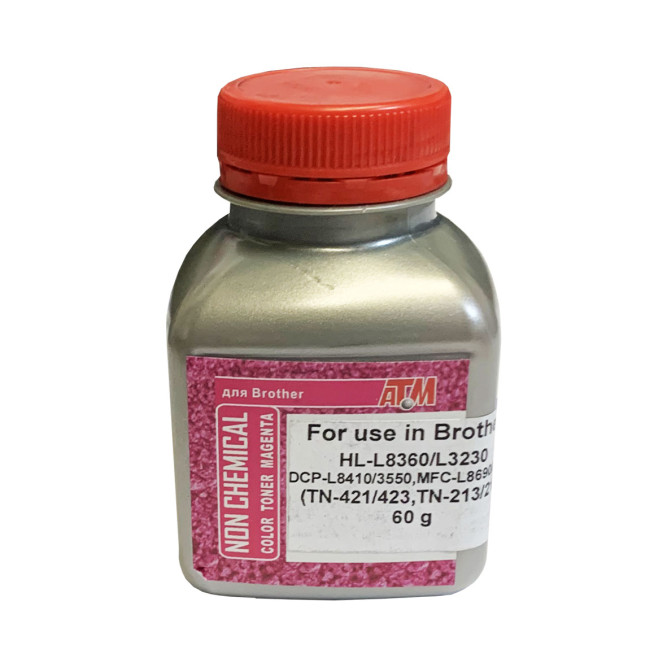 Тонер для BROTHER HL-L8360/L3230, DCP-L8410/L3550, MFC-L8690/L3770 (TN-421/423, TN-213/217) (фл, 60,красный,NonChem) Silver ATM
