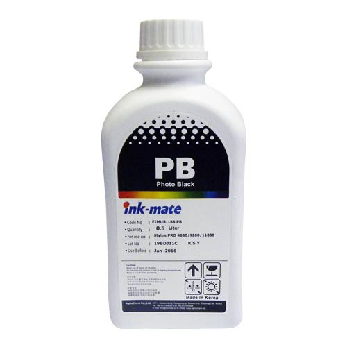 Чернила для EPSON (T6051) St Pro 4880 (500мл, photo black,Pigment) EIM-188PB Ink-Mate