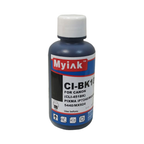 Чернила для CANON CLI-451BK (100мл,black Dye) CI-BK107-C Gloria™ MyInk