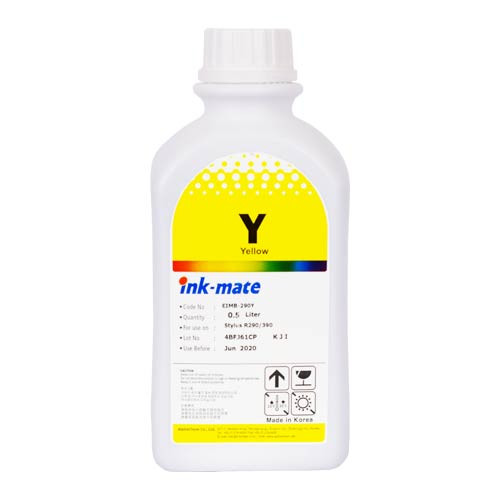 Чернила для EPSON (T0824/T0814/T0804) St Photo R270/390/RX590/T50/P50 (500мл, yellow, Dye) EIM-290Y  Ink-Mate