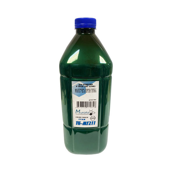 Тонер для KYOCERA ECOSYS P5021/P5026 (TK-5220/5240) (фл, 500,синий,TG-MT211 Murata) Green Line