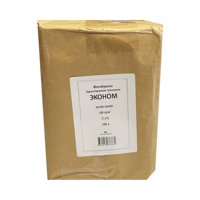 Фотобумага глянцевая 4R(10x15), 180 г/м2 (EG180-5004R), 500л (5уп х100л &quot;Эконом&quot;), односторонняя IST