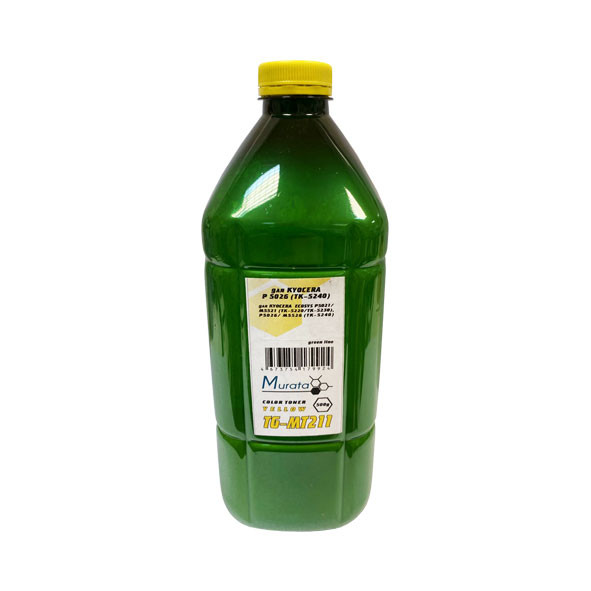 Тонер для KYOCERA ECOSYS P5021/P5026 (TK-5220/5240) (фл, 500,желтый,TG-MT211 Murata) Green Line