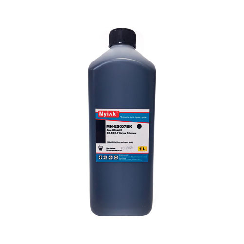 Чернила экосольвентные для Roland Soljet /MUTOH/Mimaki (1л, black) ES007BK MyInk
