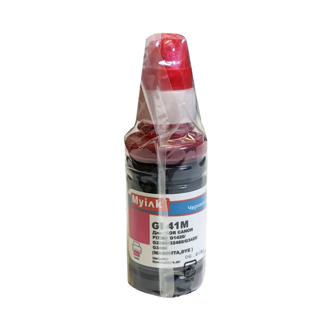 Чернила EcoTank GI-41M для Canon PIXMA G1420/G2420/G2460/G3420/G3460 (70мл,magenta) MyInk