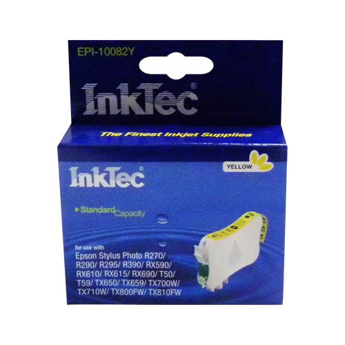 Картридж для (T0824N) EPSON R270/390/RX590/TX700 Yellow  InkTec