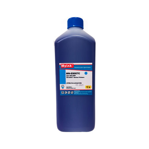 Чернила экосольвентные для Roland Soljet /MUTOH/Mimaki (1л, cyan) ES007C MyInk