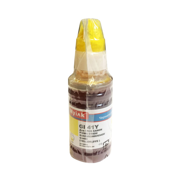 Чернила EcoTank GI-41Y  для Canon PIXMA G1420/G2420/G2460/G3420/G3460 (70мл,yellow) MyInk