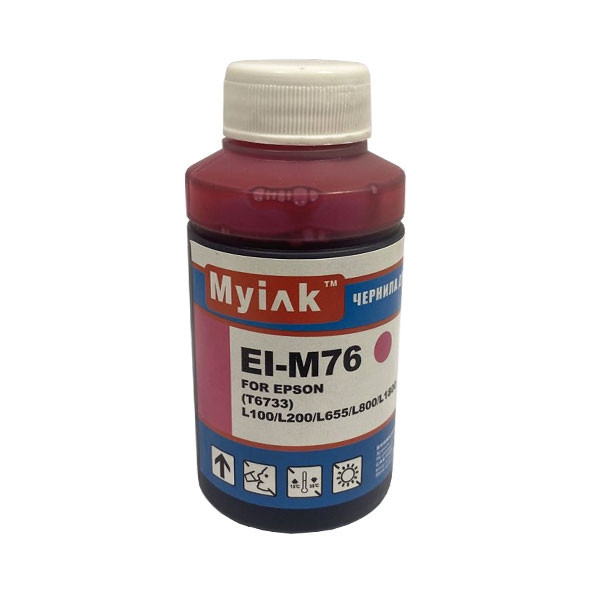 Чернила для EPSON L800/L1800/ L100/ L200 EI-M76 (70мл,Magenta Dye) MyInk