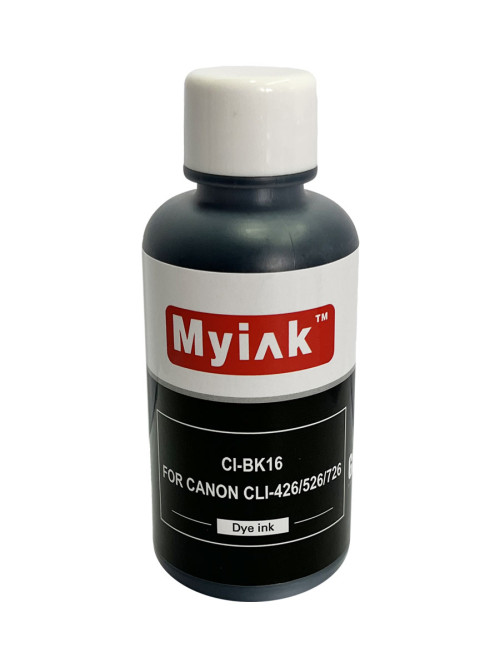 Чернила для CANON CLI-426/526/726Bk (100мл,black Dye) CI-BK16 Gloria™ MyInk