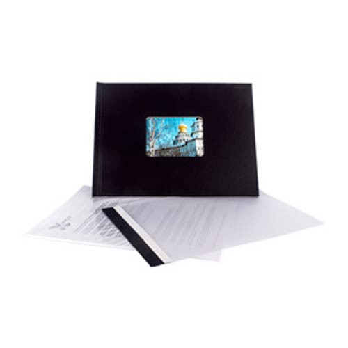 Фотокнига А4, черная (0786) SIHL,Германия