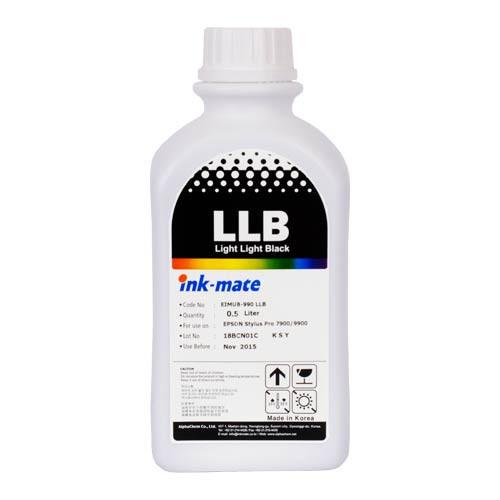 Чернила для EPSON (T6369) St Pro 7900/9900 (500мл, light light black,Pigment) EIM-990LLB Ink-Mate