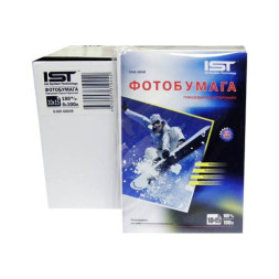 Фотобумага глянцевая 4R(10x15), 180 г/м2 (G180-6004R), 600л (6уп х100л), односторонняя IST