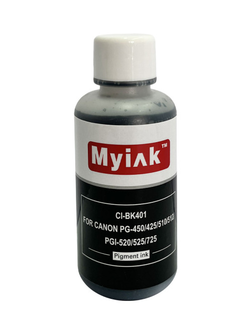 Чернила для CANON PG-450/425/510/512/PGI-520/525/725 (100мл,Pigment,black) CI-BK401 EverBrite™ MyInk