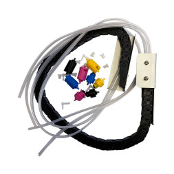 Шлейф с кабель-каналом  для СНПЧ HP (711) L=24 дюйма+ комплект фитингов I-BLOCK