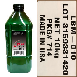 Тонер для Lexmark Универсал тип LBM 010 (фл,1кг,IMEX,Polyester) Green Line