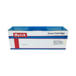 Картридж для CANON LBP-663/ 664, MF746/742/744 Cartridge 055 (R, OEM с б/у OEM чипом) желтый (2,1K) MyInk