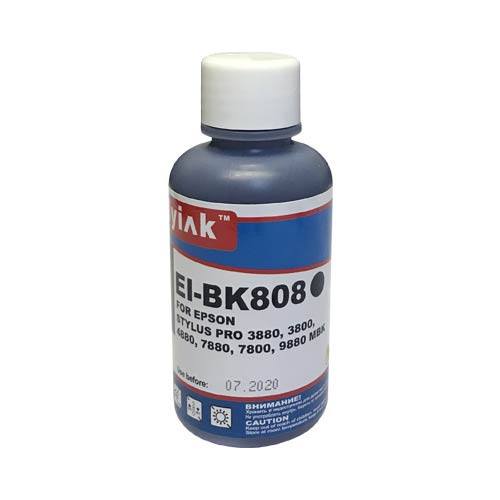 Чернила для EPSON  L4260/L14150/L6290/L6270/ L6291/ L4266/wf-c5290/WP4015/M100/M105/ M200/K-101(100мл, black, Pigment) EI-BK808 EverBrite™ MyInk