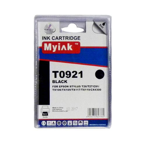 Картридж для (T0921) EPSON St C91/CX4300 Black (8ml, Pigment) MyInk