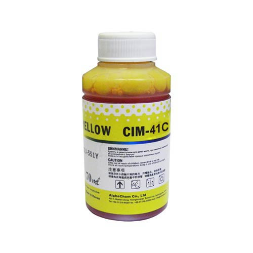 Чернила для canon cl38/cl41/cl51/cli-8 (70мл, yellow, dye) cim-41c ink-mate