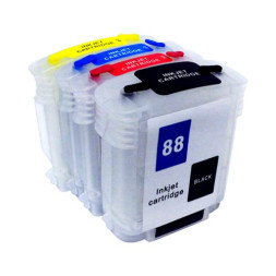 Набор картриджей ПЗК (88/9385/9386/9387/9388) для HP OfficeJet Pro K550/K5400 with / chip/ 4шт (БЕЗ ЧЕРНИЛ) Yuxunda